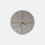 Wall clock made of felt and cork 30 cm | light gray - black | Design: Odense