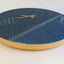 Wall clock Wabi Sabi Denim round 30 cm | Denim - Gold | Design: Yokohama