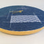 Wall clock Wabi Sabi Denim round 30 cm | Denim - Gold | Design: Tokyo