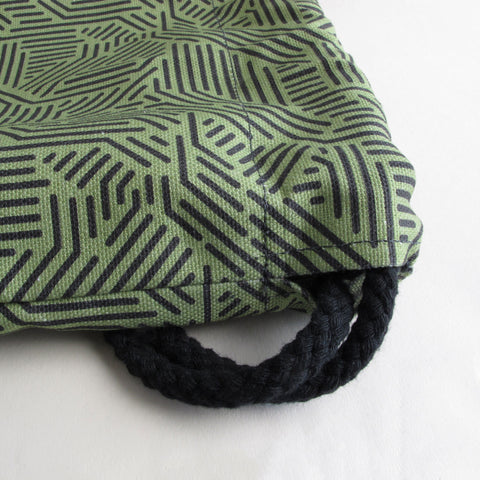 Gym bag for children, small backpack | made of cotton and cork | Stripes