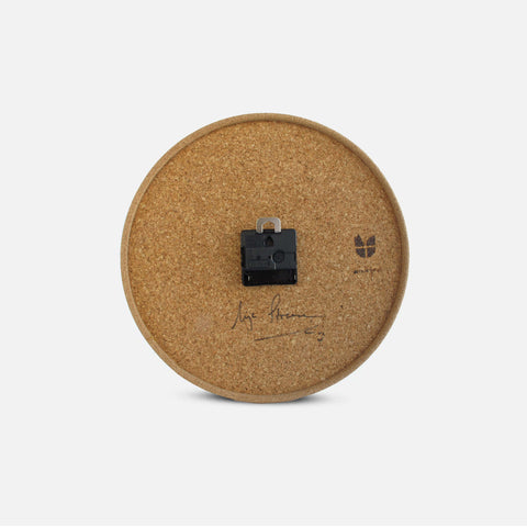 Felt and cork wall clock 30 cm | Design "Woman" by Anja Streese