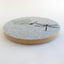 Felt and cork wall clock 30 cm | Design "Libelle" by Anja Streese
