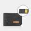 EC card case made of felt | anthracite - tracks