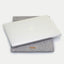 Sleeve for MacBook Pro 15 | made of felt and organic cotton | light grey - Shapes | "LET" model