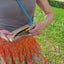 Shoulder Bag for iPhone 11 Pro Max | made of felt and organic cotton | anthracite - stripes | Model KEDJA