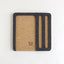 Organizer for cell phone, notepad & pens | made of felt and cork | anthracite