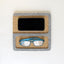 Organizer for mobile phone, glasses, notepad, watch & Co. | made of felt and cork | light grey