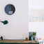 Wall clock Wabi Sabi Denim round 30 cm | Denim - Gold | Design: Osaka