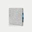 Case for Galaxy Tab A9 | made of felt and organic cotton | light gray - shapes | Model "LET"