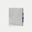 Sleeve for Surface Pro 6 | made of felt and organic cotton | light grey - shapes | "LET" model
