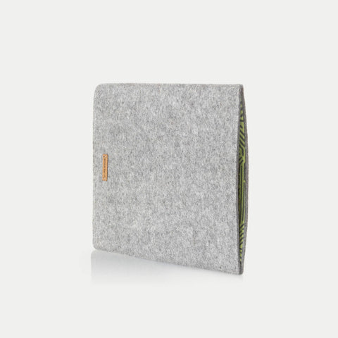 Case for Galaxy Tab A7 Lite | made of felt and organic cotton | light gray - stripes | model "LET"
