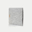 Sleeve for iPad Pro 11" - 4th gen | made of felt and organic | light grey - tracks | "LET" model
