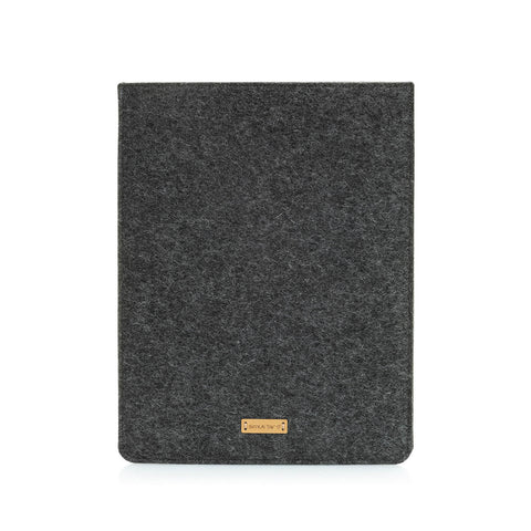 Sleeve for Surface Pro 9 | made of felt and organic cotton | anthracite - tracks | "LET" model