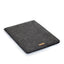 Sleeve for Surface Pro 6 | made of felt and organic cotton | anthracite - shapes | "LET" model