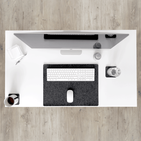 Desk pad made of felt and cork | 38x50cm | anthracite