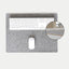 Desk pad made of felt and cork | 38x50cm | light grey