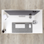 Desk pad made of felt and cork | 30x60cm | light grey