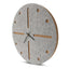 Wall clock made of felt and cork 30 cm | light gray - black | Design: Odense