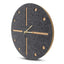 Wall clock made of felt and cork 30 cm | anthracite - gold | Design: Odense