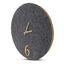 Wall clock made of felt and cork 30 cm | anthracite - gold | Design: Aarhus