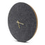 Wall clock made of felt and cork 30 cm | anthracite - gold | Design: Aalborg