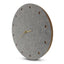 Wall clock made of felt and cork 30 cm | light gray - gold | Design: Esbjerg