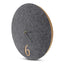 Wall clock made of felt and cork 30 cm | anthracite - black | Design: Aarhus