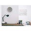 Wall clock made of felt and cork 30 cm | light gray - gold | Design: Copenhagen