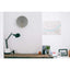 Wall clock made of felt and cork 30 cm | light gray - gold | Design: Aarhus