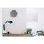 Wall clock made of felt and cork 30 cm | light gray - black | Design: Aarhus