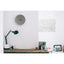 Wall clock made of felt and cork 30 cm | light gray - black | Design: Aalborg
