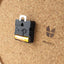 Wall clock made of felt and cork 30 cm | anthracite - gold | Design: Odense