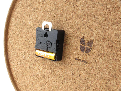 Wall clock made of felt and cork 30 cm | anthracite - black | Design: Copenhagen