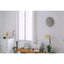 Wall clock made of felt and cork 30 cm | light gray - gold | Design: Esbjerg