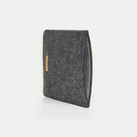 Cover for Kindle Scribe | made of felt and organic cotton | anthracite - stripes | "LET" model