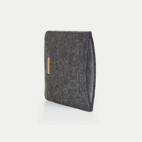 Cover for Kindle Oasis 10 | made of felt and organic cotton | anthracite - tracks | Model "LET"