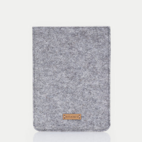 Cover for Tolino Epos 3 | made of felt and organic cotton | light grey - shapes | "LET" model