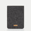 Case for Onyx Boox Kon-Tiki 3 | made of felt and organic cotton | anthracite - tracks | model "LET"