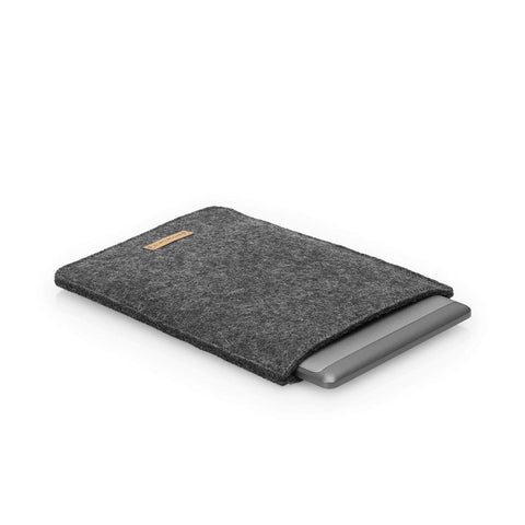 Case for Kobo Clara 2E | made of felt and organic cotton | anthracite - bloom | Model "LET"