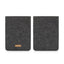 Case for Onyx Boox Kon-Tiki 3 | made of felt and organic cotton | anthracite - tracks | model "LET"