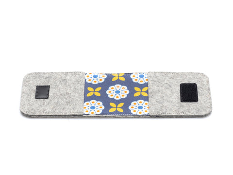 EC card case made of felt | light gray - bloom