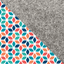 Sleeve for Surface Pro 9 | made of felt and organic cotton | light grey - colorful | "LET" model