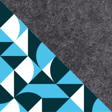 Case for Onyx Boox Faust 5 | made of felt and organic cotton | anthracite - shapes | model "LET"